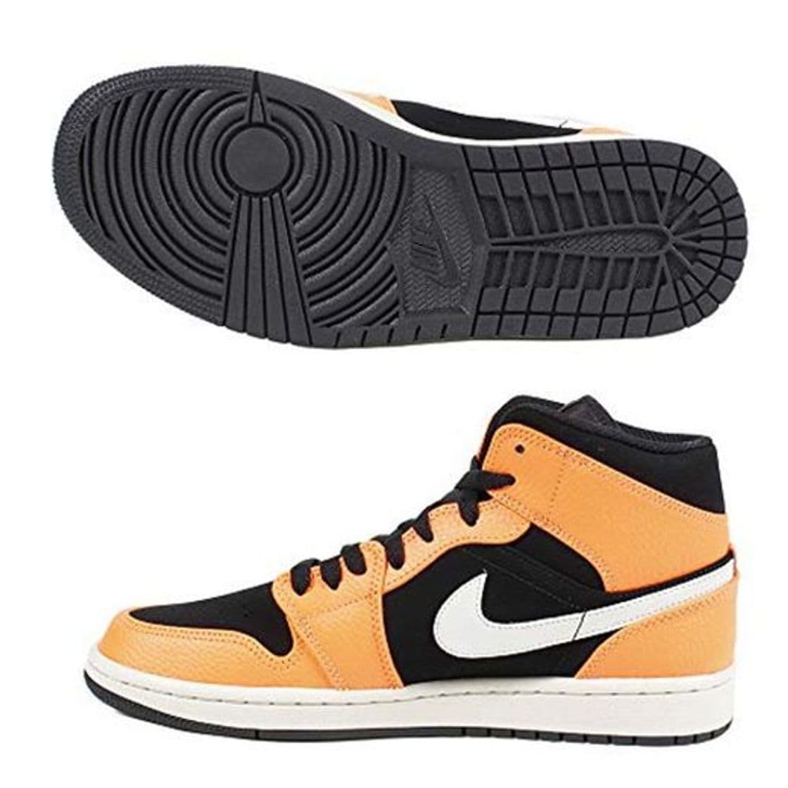 Fashion Nike Air Jordan 1 Mid, Zapatos de Baloncesto para Hombre, Negro