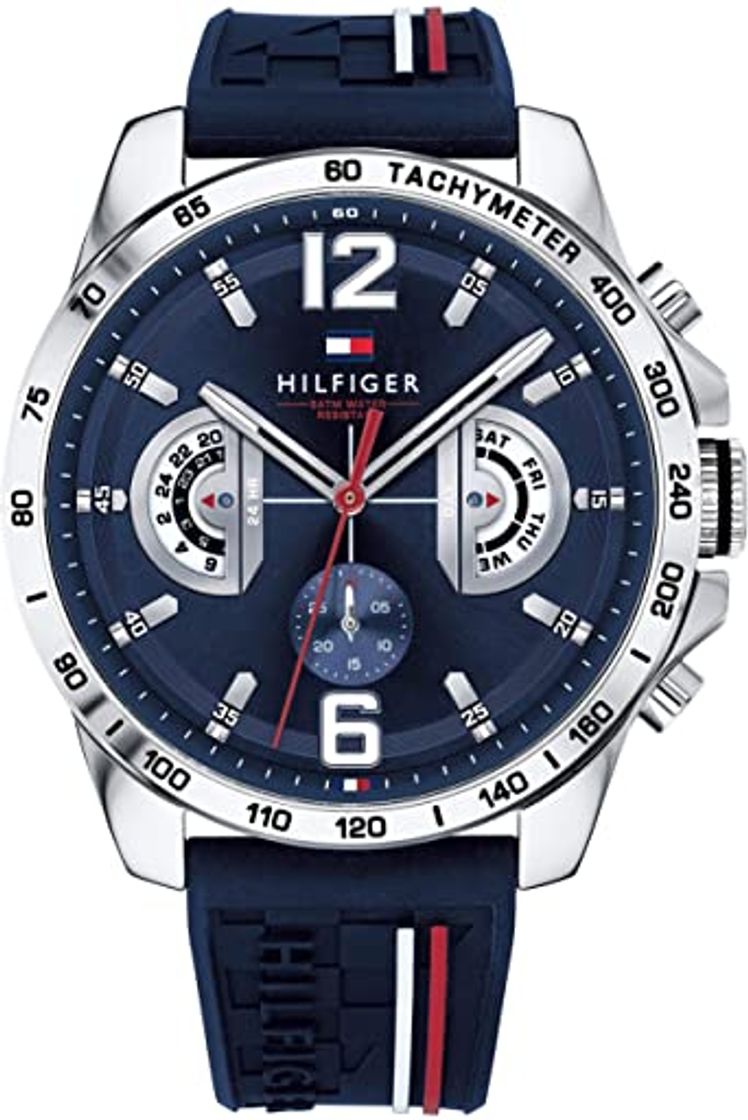 Fashion Tommy Hilfiger Reloj Analógico para Hombre de Cuarzo con Correa en Silicona 1791542