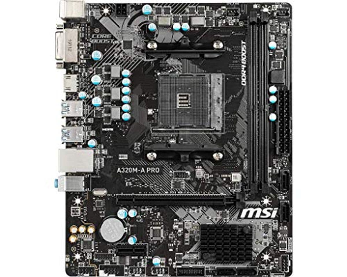 Electrónica MSI A320M-A Pro - Placa Base AM4 Micro ATX AMD A320 A320M-A