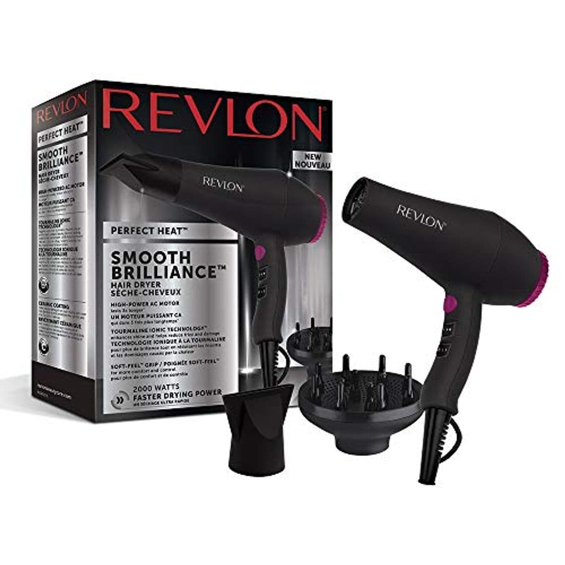 Product Revlon RVDR5251 Perfect Heat Smooth Brilliance - Secador de pelo eléctrico AC