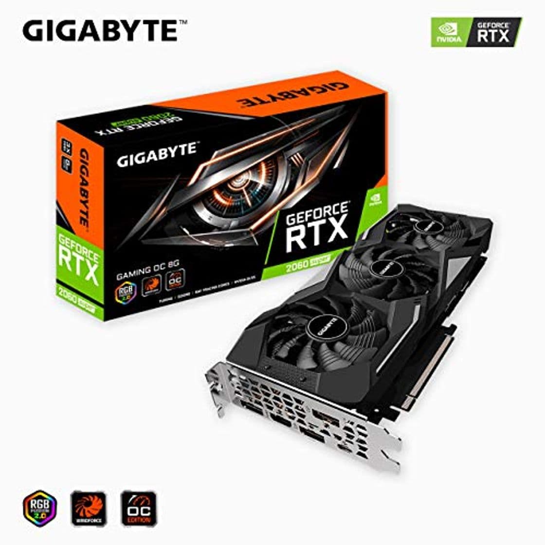 Electronic Gigabyte Nvidia RTX2060 Super Gaming OC 8G Fan GDDR6 DP/HDMI PCI Express