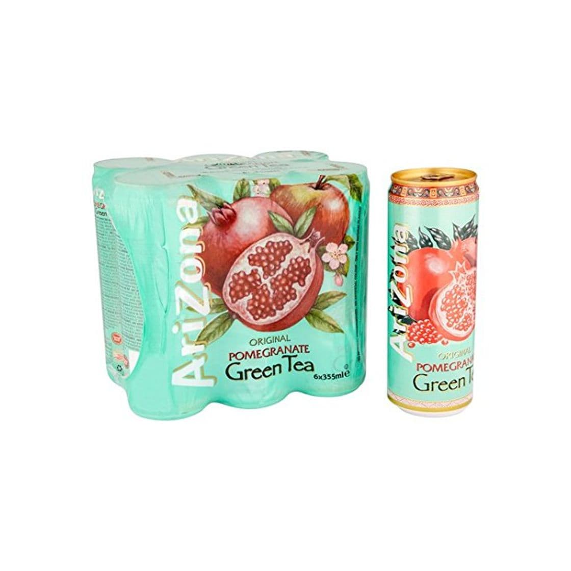 Product AriZona granada té verde 6 x 330 ml