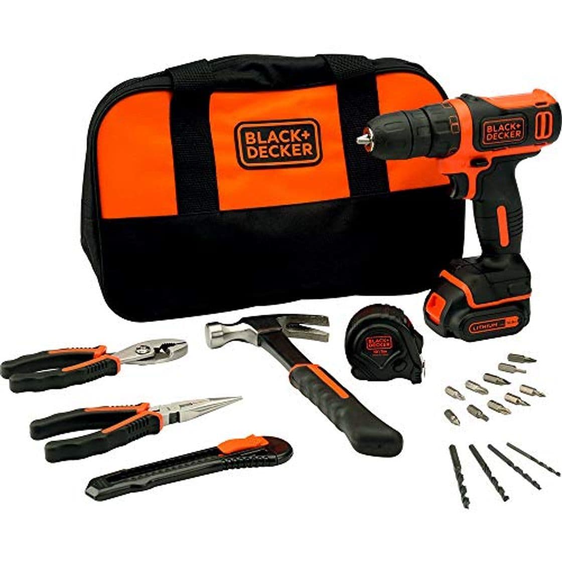 Place BLACK+DECKER BDCDD12HTSA-QW - Taladro Atornillador 10.8V litio