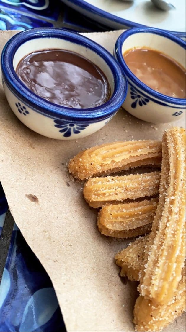 Restaurantes Churros con cajeta o chocolate 😋