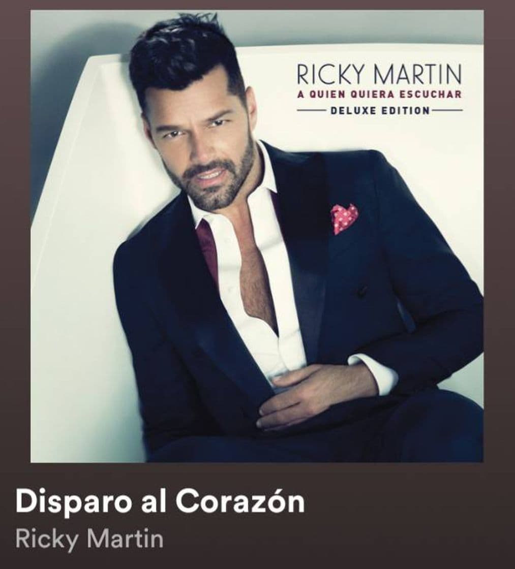 Canción Disparo al corazón. Ricky Martín