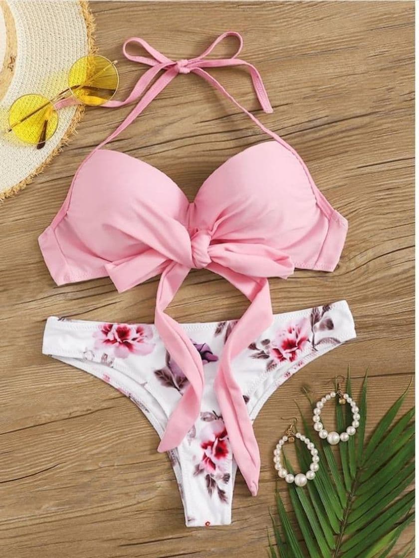 Product Bikini top con estampado floral