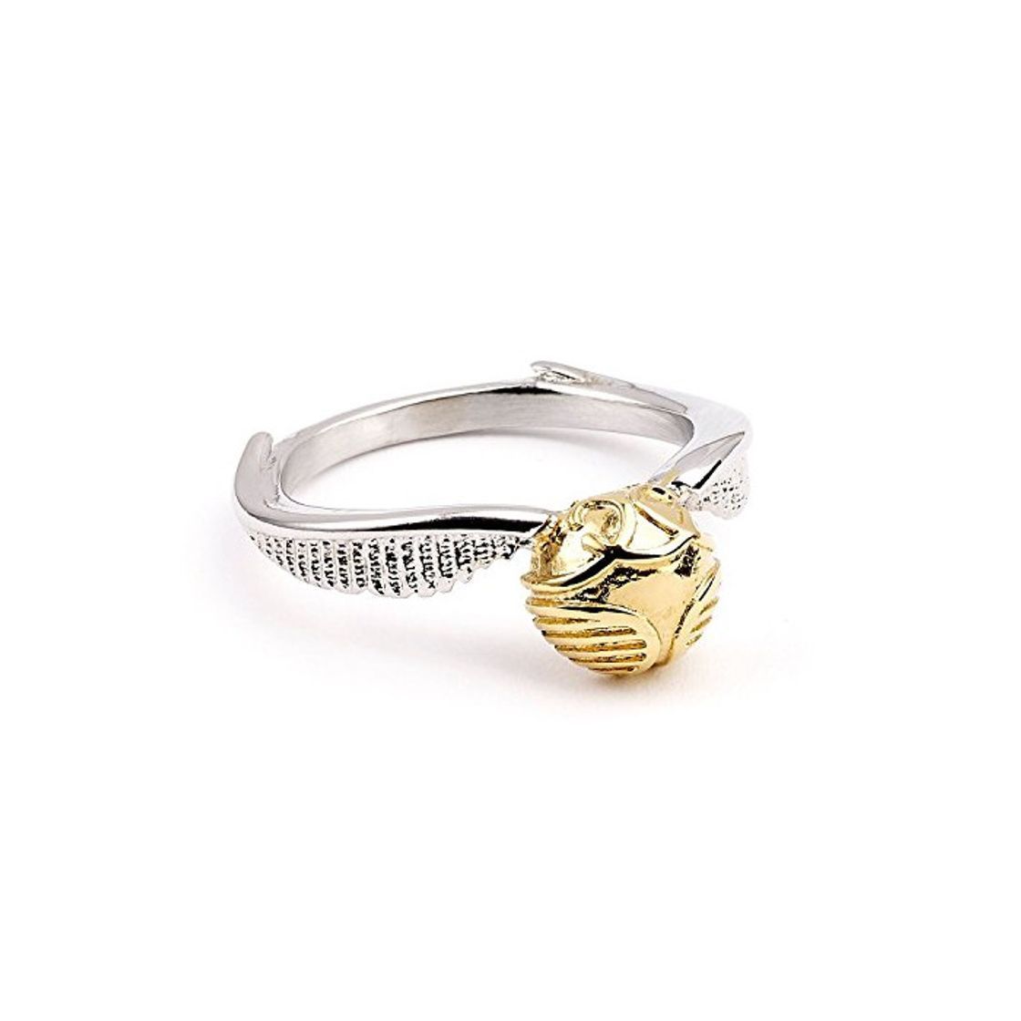 Fashion Stainless Steel Golden Snitch Ring- Small