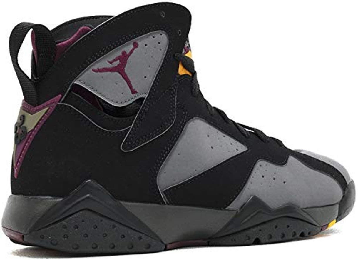 Fashion Nike Air Jordan 7 Retro, Zapatillas de Deporte para Hombre, Negro/Gris/Rojo