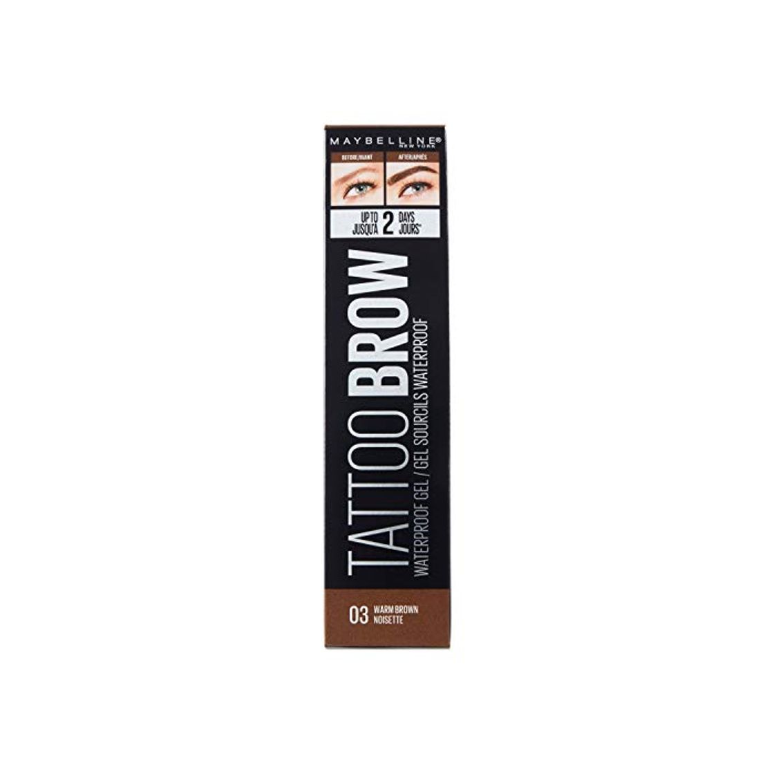 Producto Maybelline New York Tattoo Brow Gel Tinte de Cejas 2 Días tono