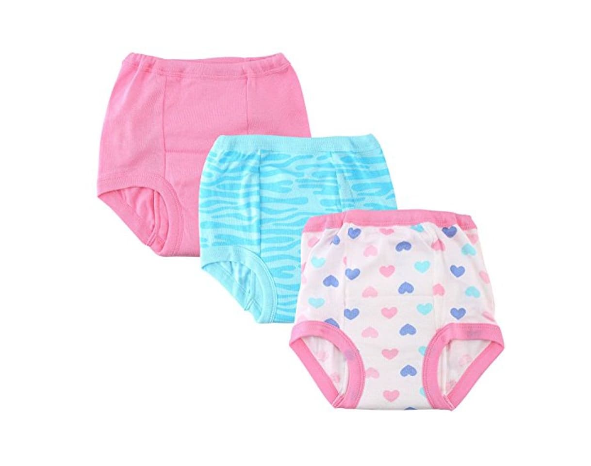 Moda Gerber Little Girls' 3-Pack Training Pant - Hearts