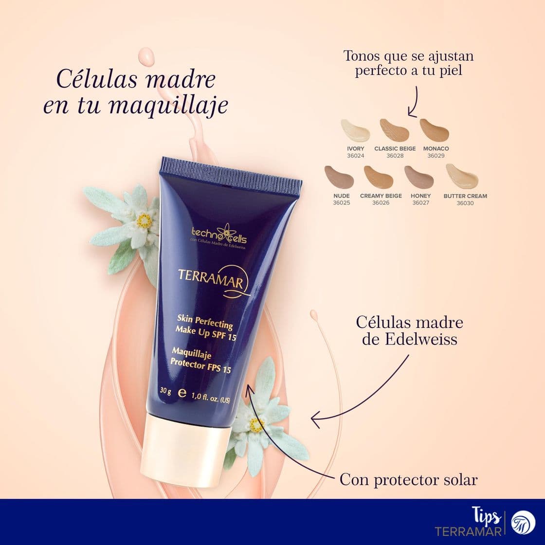 Product Maquillaje Protector FPS15 con Células Madre de Edelweiss