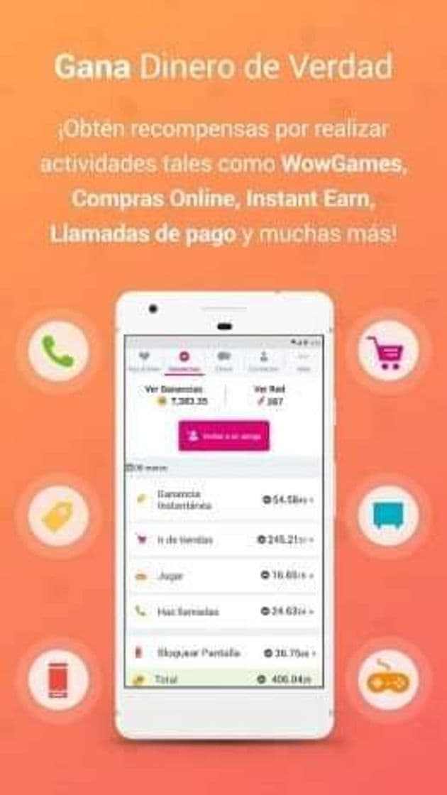 App WowwAp app para generar dinero sin inversión muy buena..