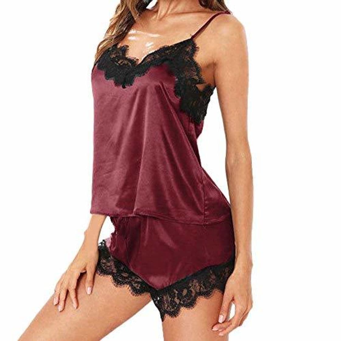 Producto Tuopuda Mujer Dormir Sexy Lencería de Conjuntos Encaje Camisolas Camisón Conjunto de