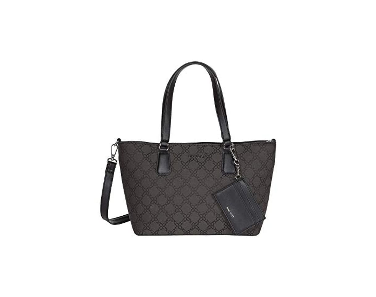 Moda Nine West Marcelie - Bolsa de trampa pequeña, Negro