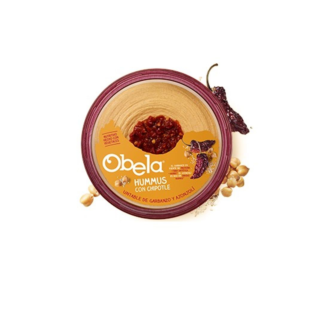 Producto Hummus Obela con chipotle