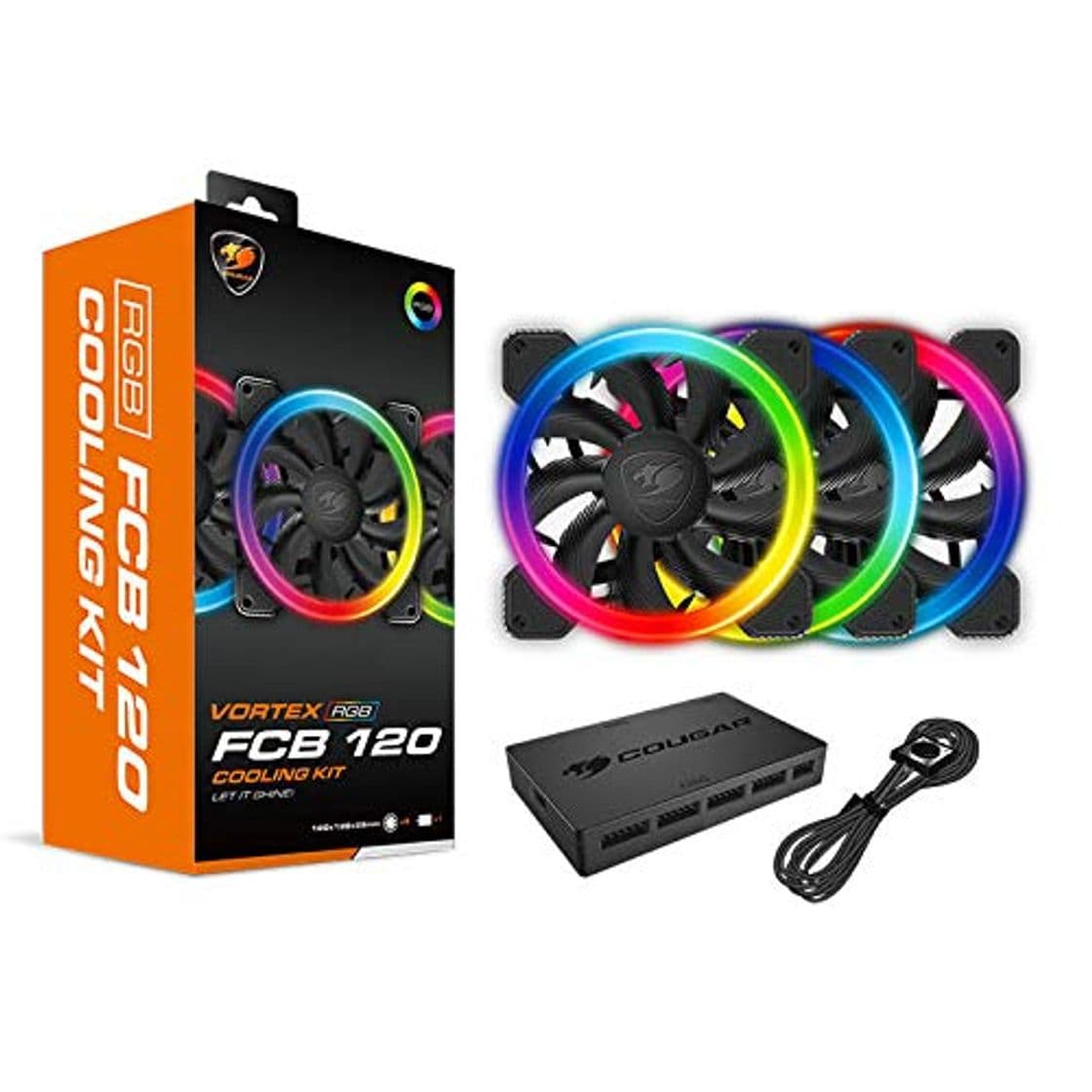 Producto Cougar Gaming - Kit de refrigeración FCB RGB con 3 Ventiladores