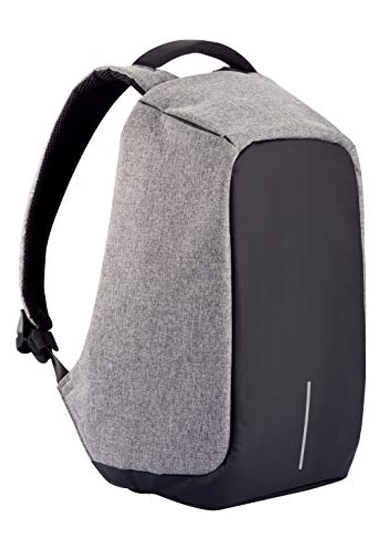 Fitness XD Design Bobby Original Mochila Antirrobo Portátil con USB Gris