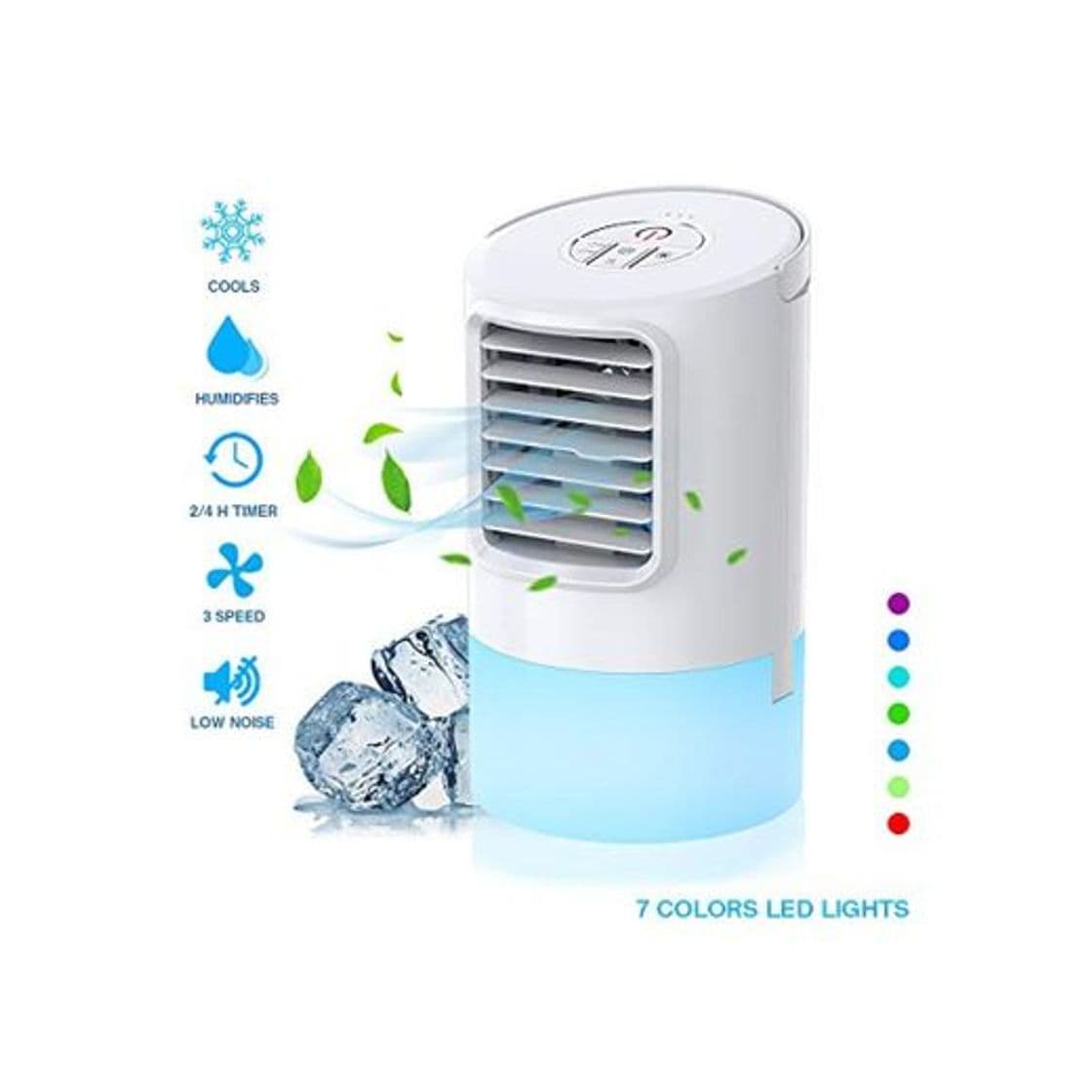 Product Nobebird Aire Acondicionado Portátil, Climatizador Evaporativo, 3 en 1 Mini Ventilador de