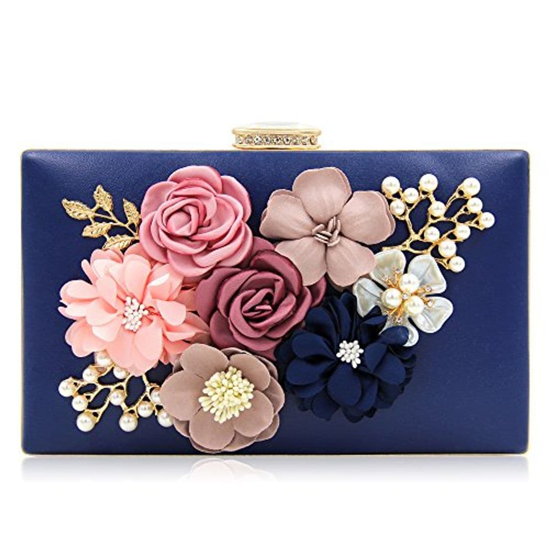 Fashion Milisente Flor Bolsa de Noche Mujer Bolso de Boda Elegante Embrague