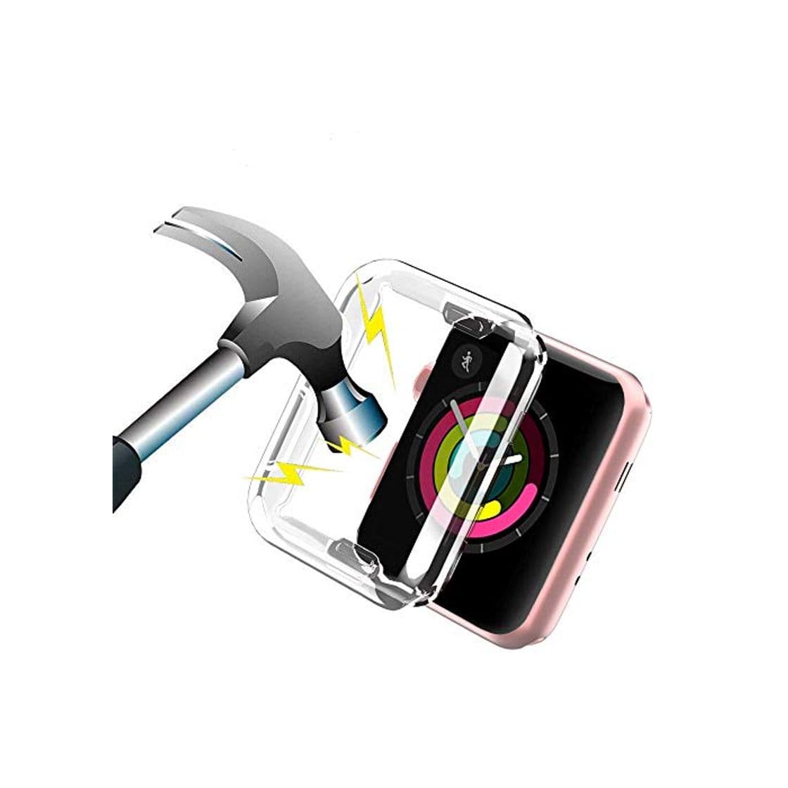 Producto Funda Reloj Apple Watch 38mm Transparente,Apple Watch Series 3 Funda Protector de