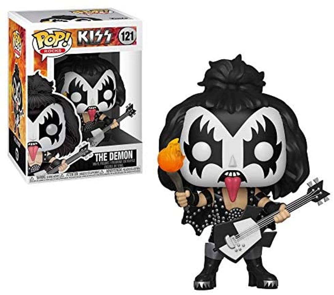 Game Funko- Pop Vinilo: Kiss: The Demon Figura Coleccionable, Multicolor, Estándar