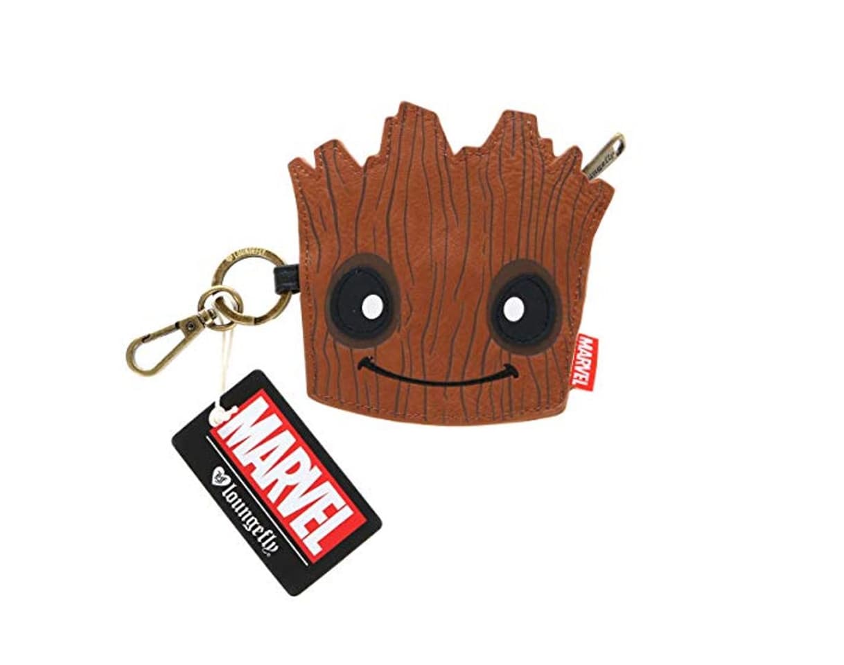 Moda Guardians Of The Galaxy- Monedero Groot Guardianes de la Galaxia, Color marrón