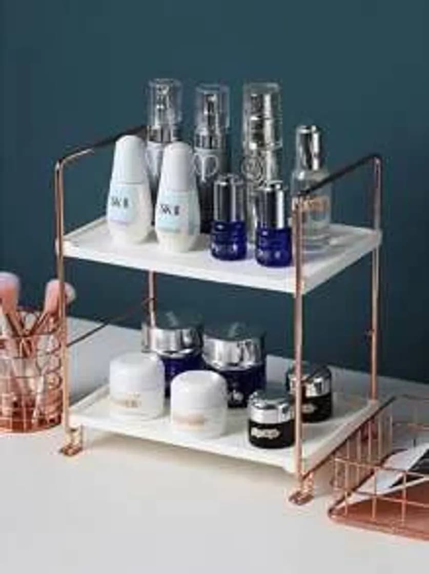 Product High-Polish Double Layer Cosmetic Storage Rack