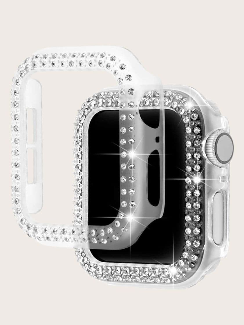 Moda https://m.shein.com/us/1pc-Rhinestone-Decor-Clear-iWatch-Cas