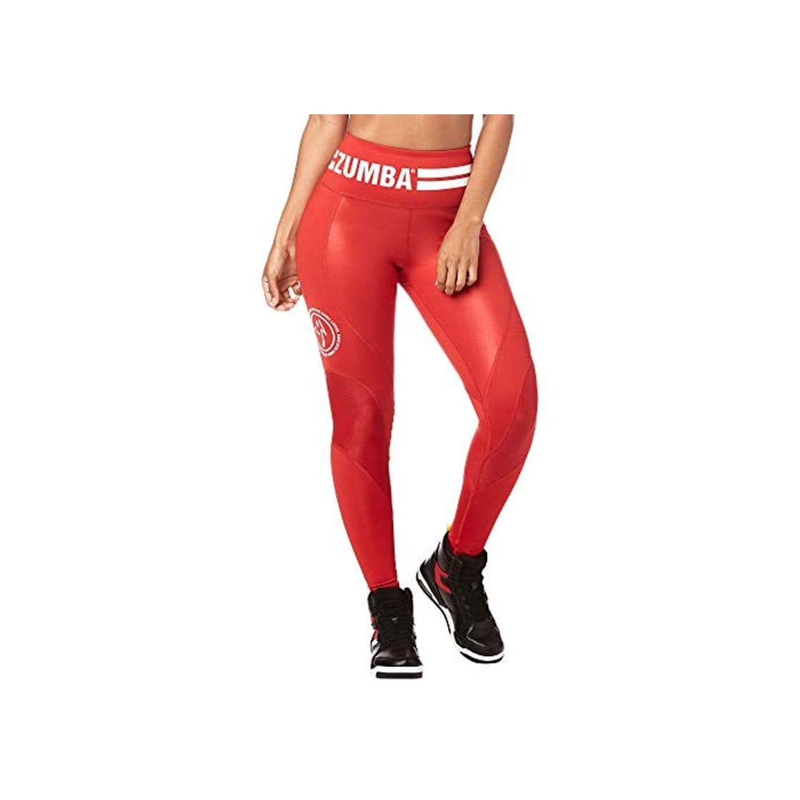 Fashion Zumba Leggings de Fitness Cintura Alta Entrenamiento Baile Compresión Pantalones Mujer