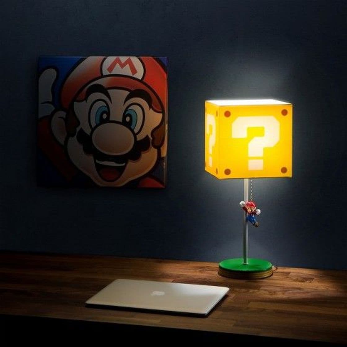 Fashion 14" Nintendo Super Mario Block Table Lamp : Target