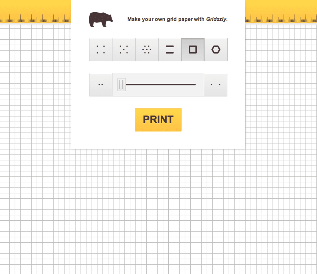 Fashion Gridzzly.com - Make your own grid paper