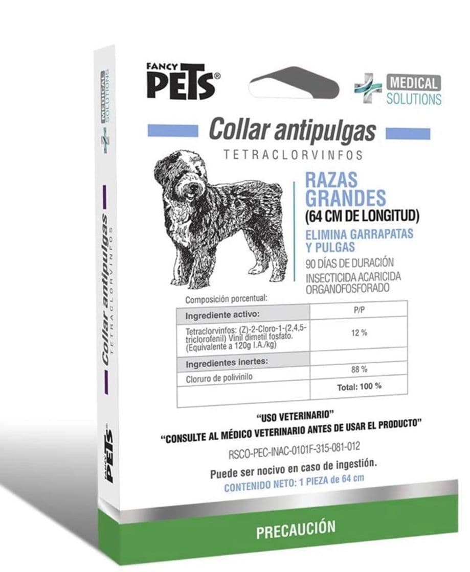 Fashion Fancy Pets Ms Collar Antipulgas P/Perro, Talla L