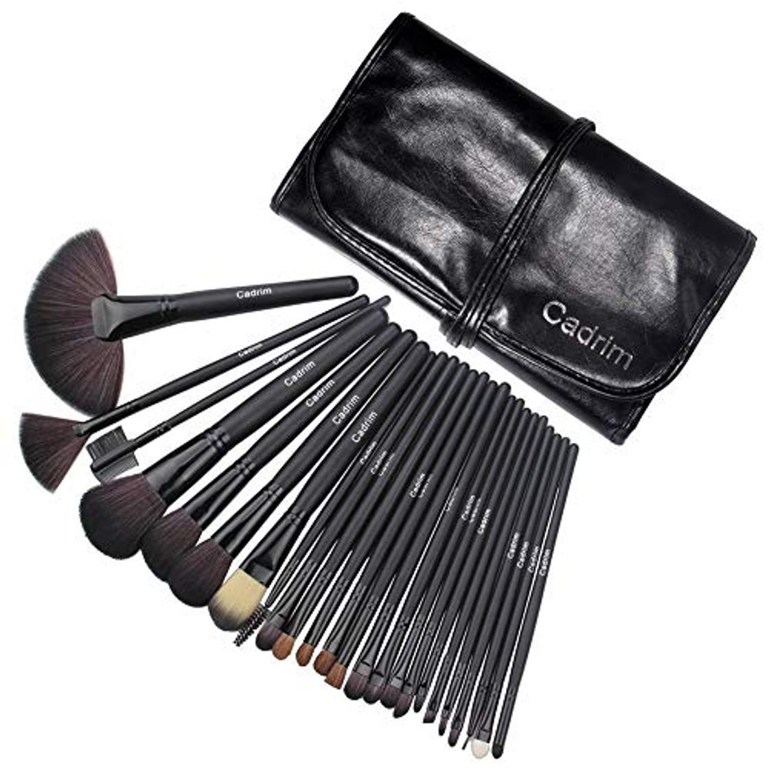 Beauty Brochas de Maquillaje,Cadrim 24pcs Maquillaje Profesional Pinceles Maquillaje de Ojos Rubor Contorno