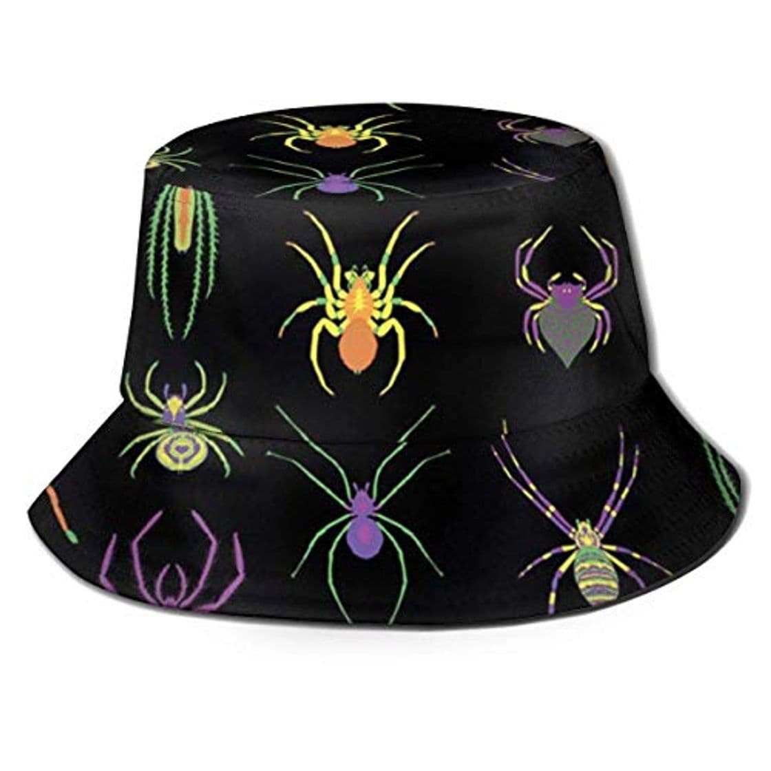 Moda NA Spiders Cool Bucket Sombrero de pescador Sombreros de verano para hombre y mujer