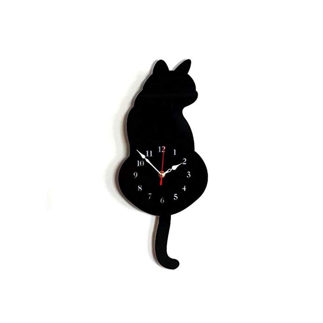 Product Artensky Reloj de Pared acrílico Moderno Lindo Gato Reloj sacudir la Cola