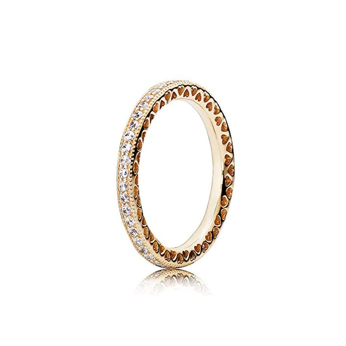 Moda Pandora Jewelry - Anillo de oro de 14 quilates