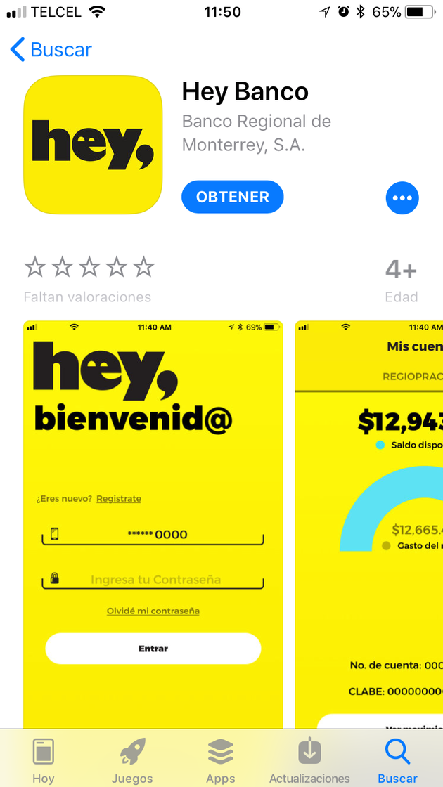 App Hey banco