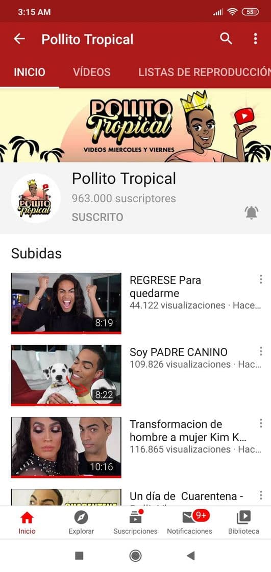 Moda Canal de Youtube de #PollitoTropical