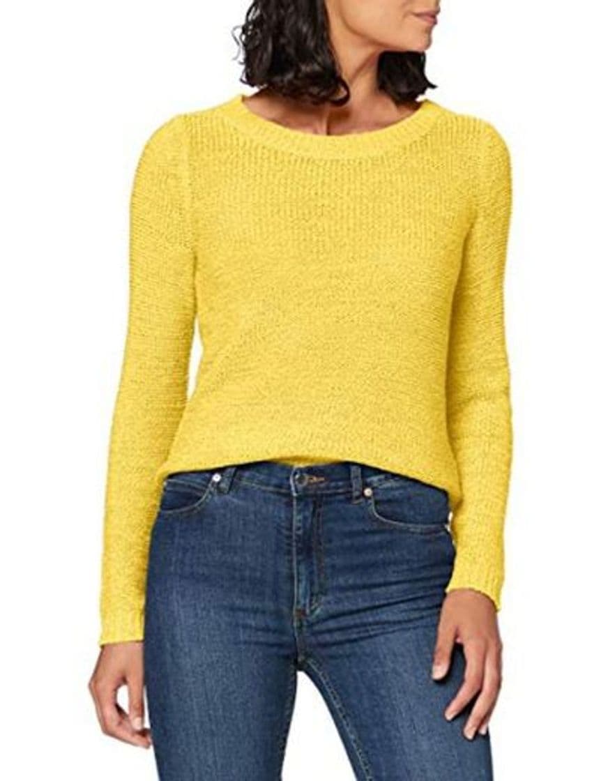 Fashion Only onlGEENA XO L/S Pullover KNT Noos suéter, Amarillo