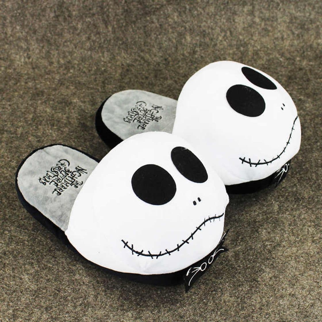 Producto The Nightmare Before Christmas Jack Skellington Pantuflas de Peluche Suaves y cálidas