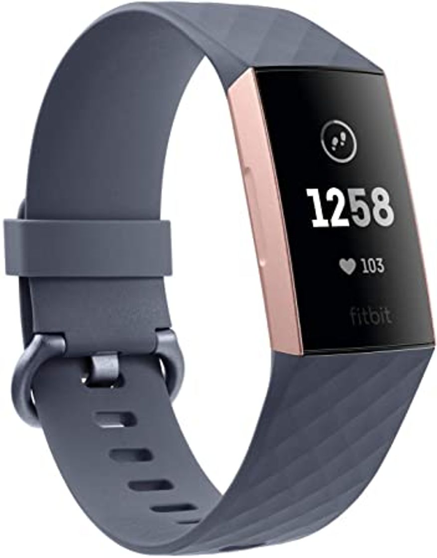 Fitness Fitbit Charge 3 Pulsera avanzada de salud y actividad física, Negro