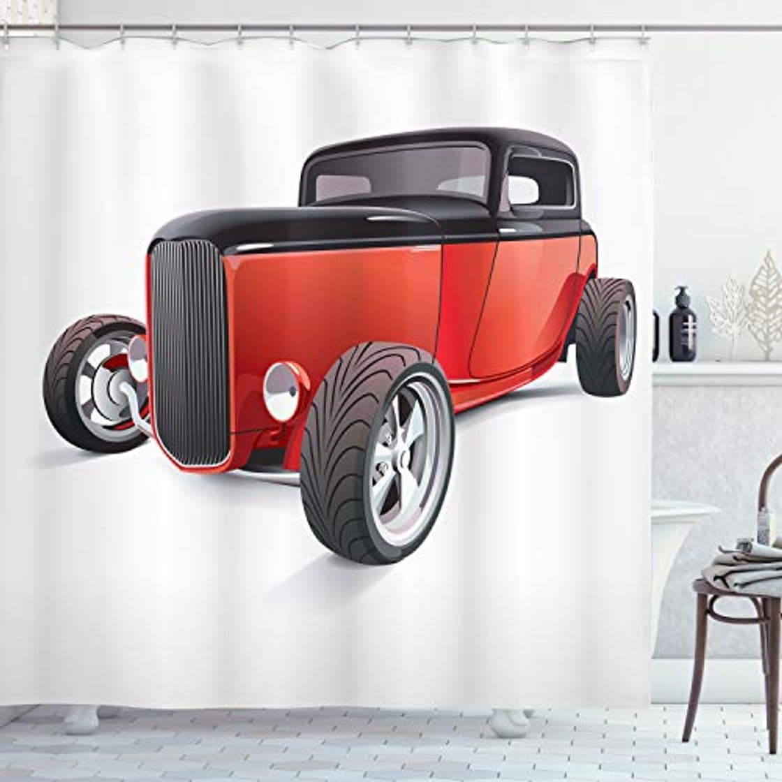 Producto ABAKUHAUS Autos Cortina de Baño