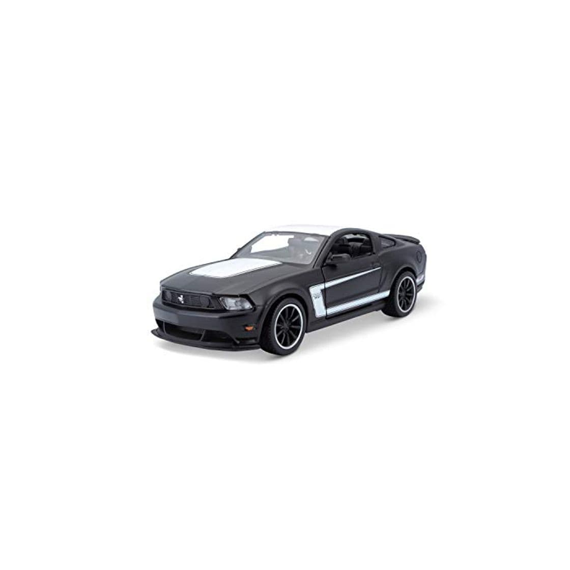 Producto Maisto- 1:24 Ford Mustang, Color Negro Mate y Blanco