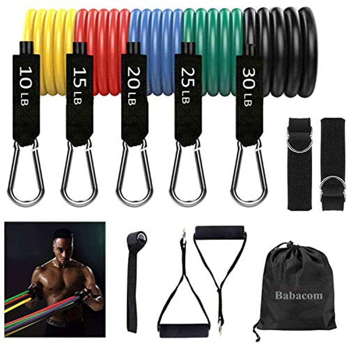 Producto Banda Resistencia Banda Deportiva de Látex 100LBS