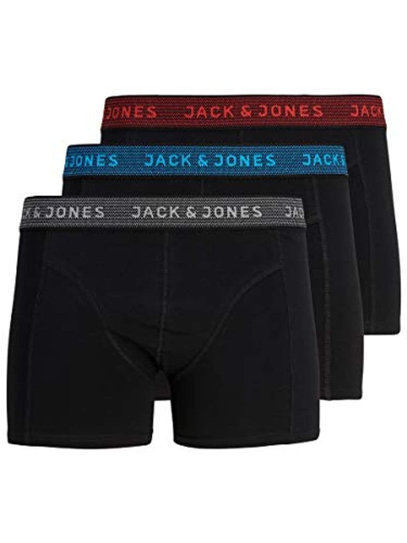 Place JACK & JONES Jacwaistband Trunks 3 Pack Noos Bóxer, Gris