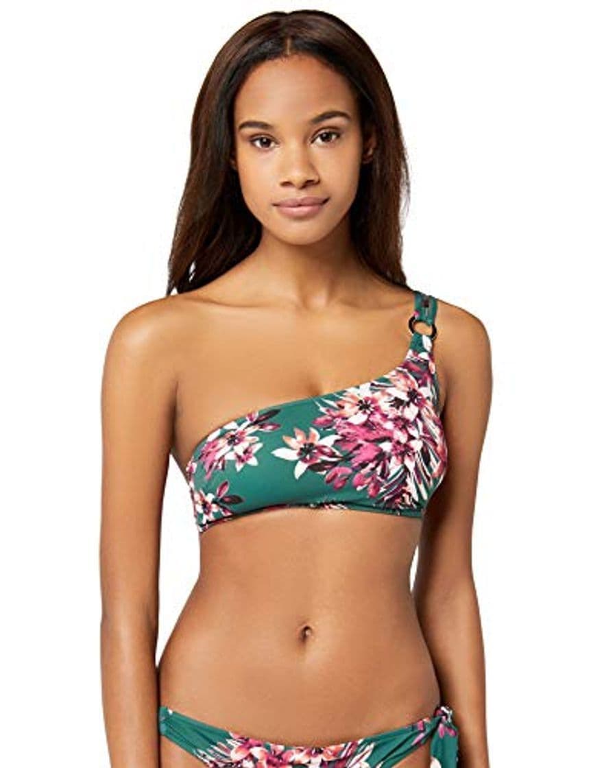 Producto Marca Amazon - IRIS & LILLY Parte de Arriba de Bikini asimetrico