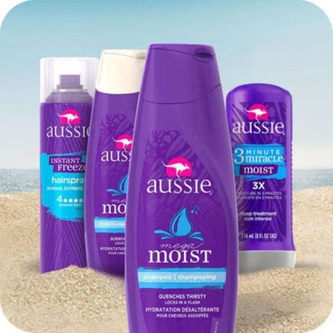 Beauty Mega Moist Shampoo 13.5 fl oz by Aussie