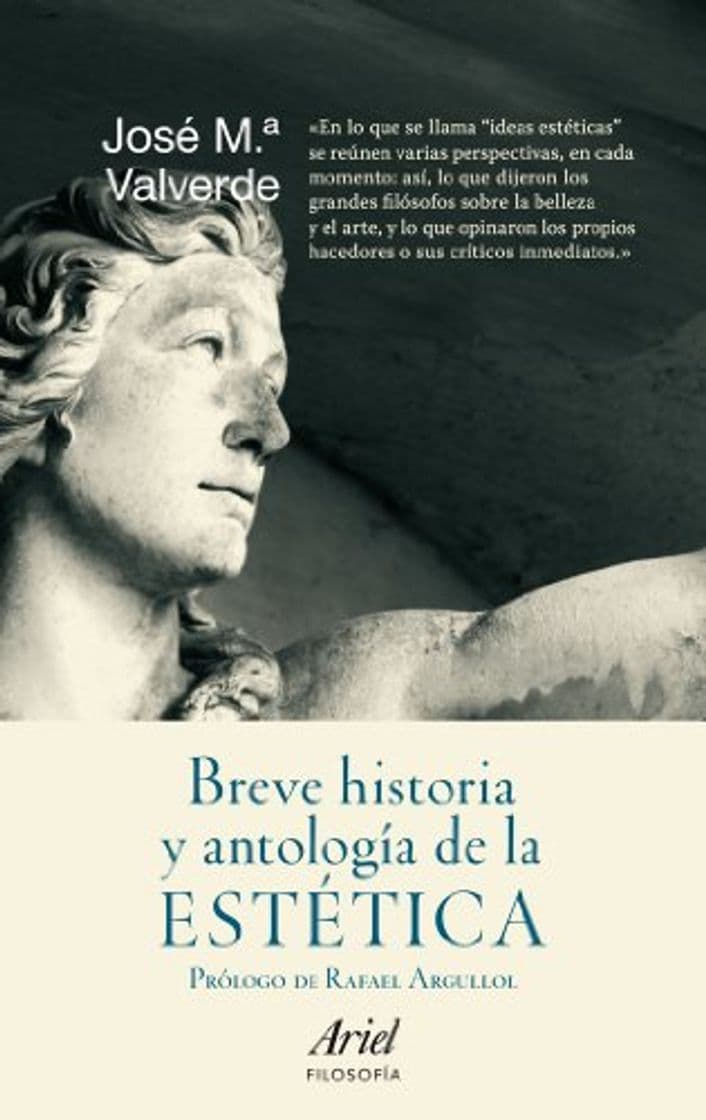 Libro Breve historia y antología de la estética: Prólogo de Rafael Sargullol