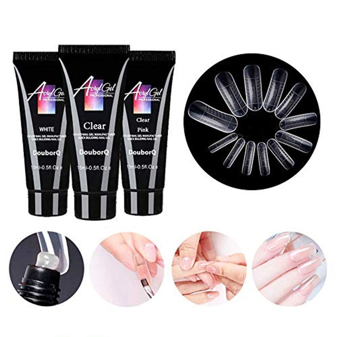 Product Polygel nail kit,Anself - Alargador de uñas de gel