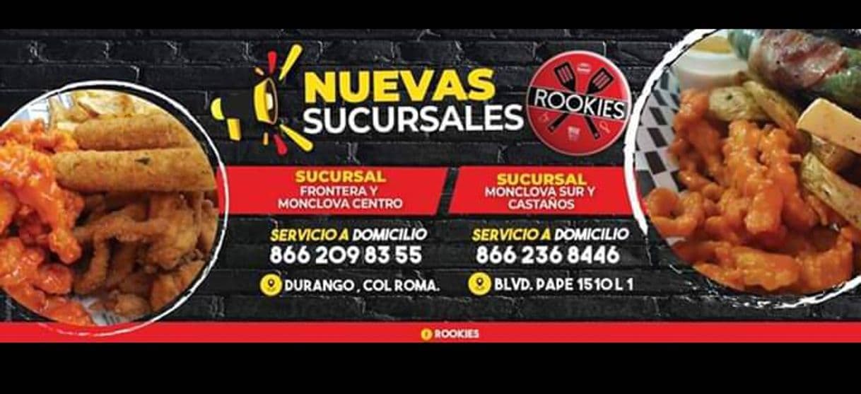 Restaurantes Rookies Monclova Sur